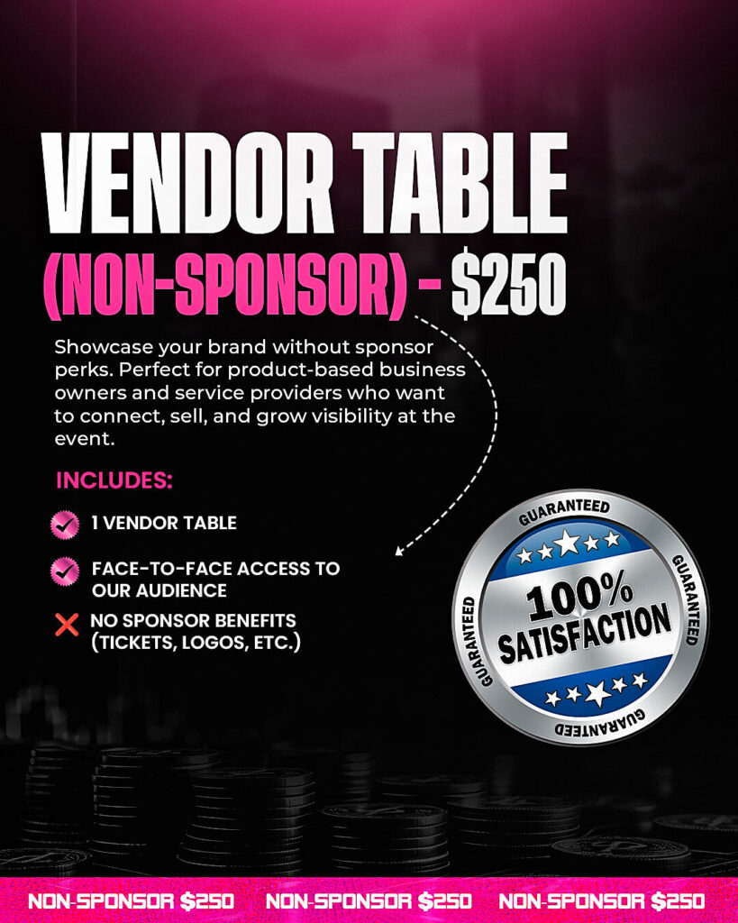 Vendor Table Non Sponsor